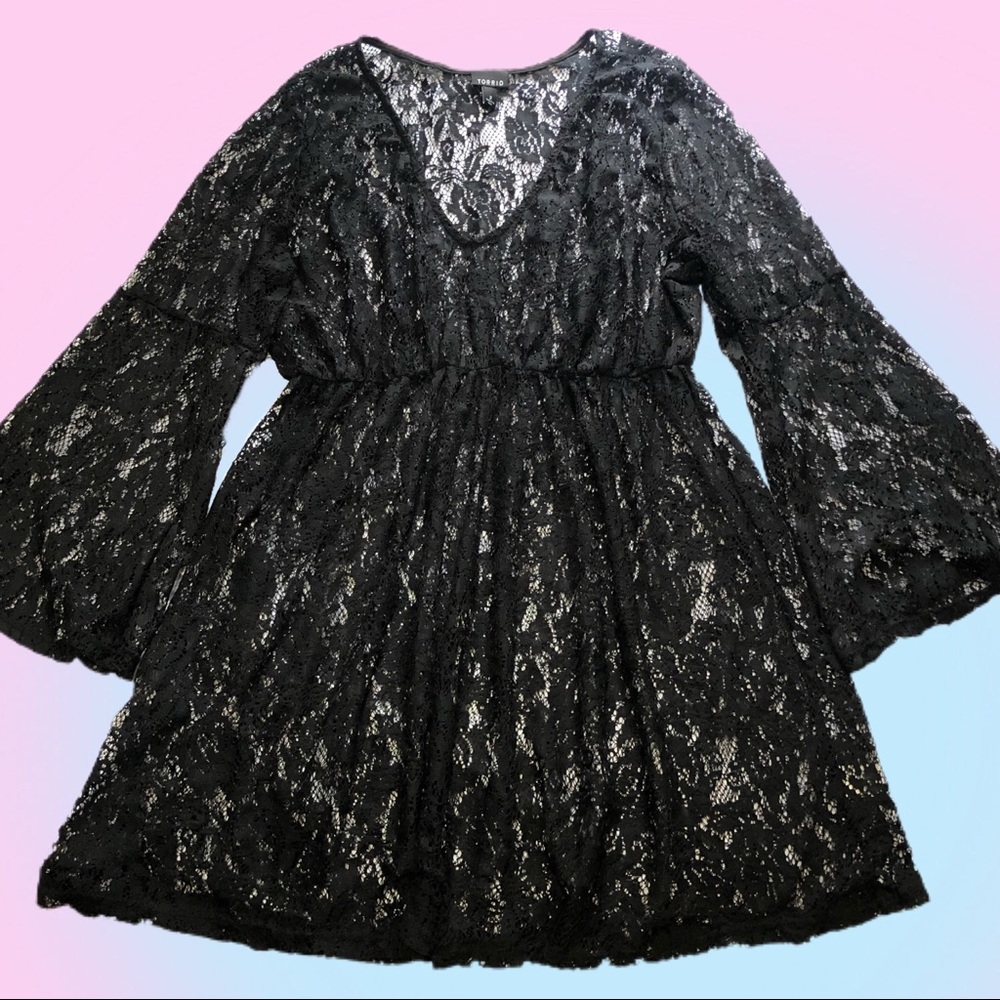 Torrid Lace Babydoll Tunic Top